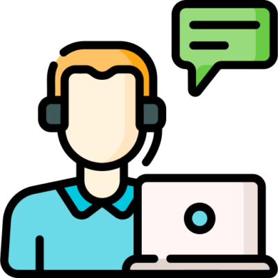 Icone illustrant le service client sur Eolienne-Heragos