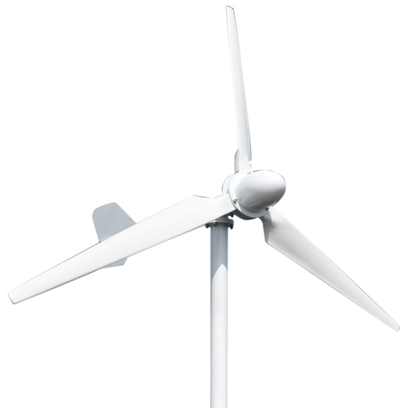 Eolienne tripale à axe horizontal pour jardin