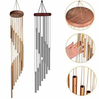 Eoliennes décoratives jardin carillons éoliens 12 tubes décor musical