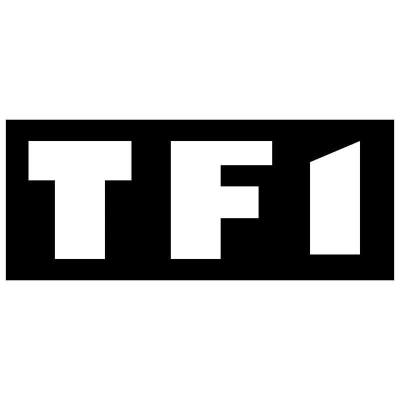 tf1 logo black and white