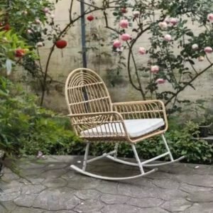 Fauteuil en rotin dossier de tortue | TORA