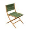 Fauteuil en rotin pliant vert | VERI