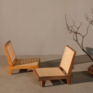 Fauteuil rotin salon japonais | JAPA