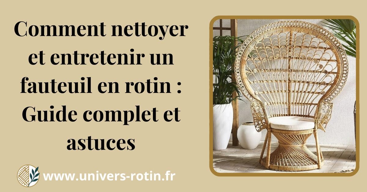 Nettoyer Et Entretenir Un Fauteuil En Rotin