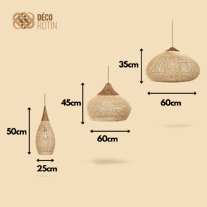 Suspension Rotin & Bois | TIBRA