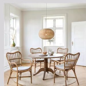 Suspension rotin boule