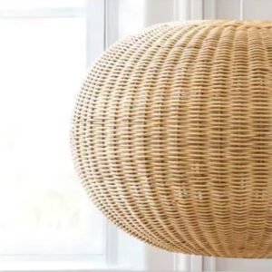 Suspension rotin boule