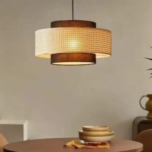 Suspension rotin design minimaliste