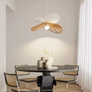 Suspension rotin élégance aérienne