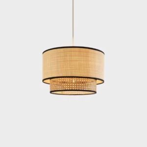 Suspension rotin élégant