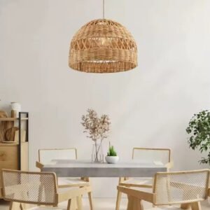 Suspension rotin épure