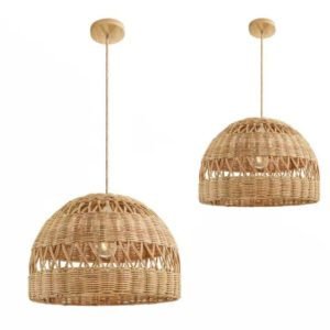 Suspension rotin épure