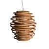 Suspension rotin et bambou spirale