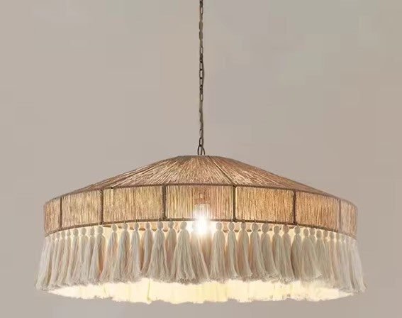 Suspension rotin façon cloche 1 Suspension rotin façon cloche