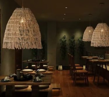 Suspension rotin Forme Sublime 2 Suspension rotin Forme Sublime