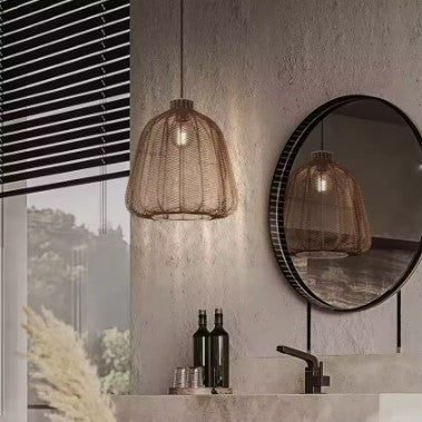 Suspension Rotin Lanterne 2 Suspension Rotin Lanterne