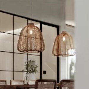 Suspension Rotin Lanterne 5 Suspension Rotin Lanterne