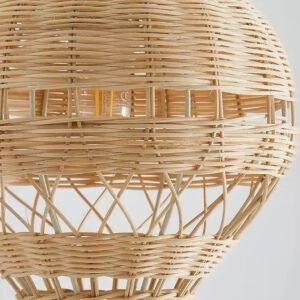 Suspension rotin montgolfière 4 Suspension rotin montgolfière