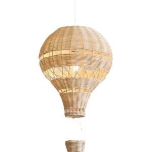 Suspension rotin montgolfière