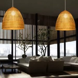 Suspension rotin Natura Dôme