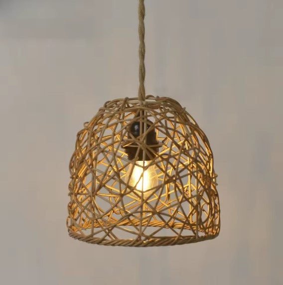 Suspension rotin naturel 1 Suspension rotin naturel