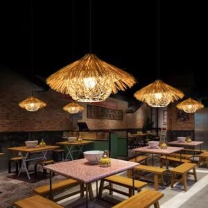 Suspension rotin Soleïa