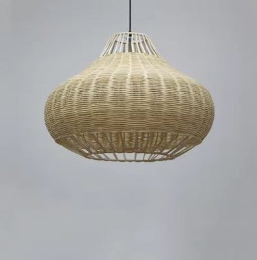 Suspension rotin style chinois loft 1 Suspension rotin style chinois loft