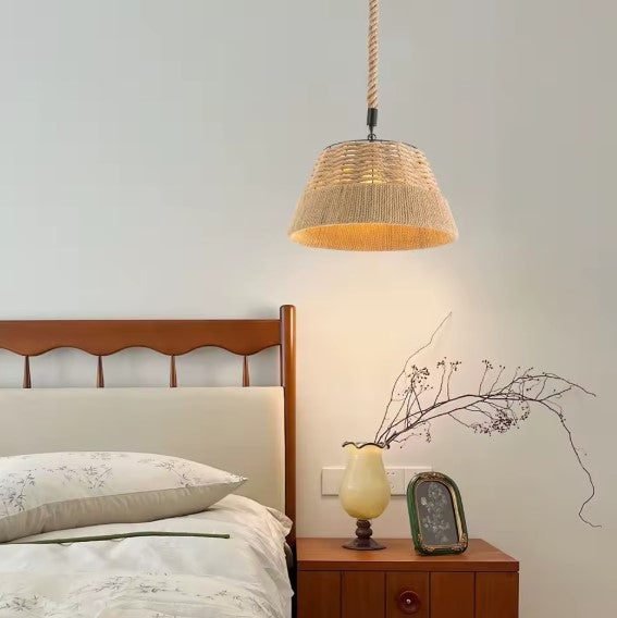 Suspension rotin style cloche 3 Suspension rotin style cloche