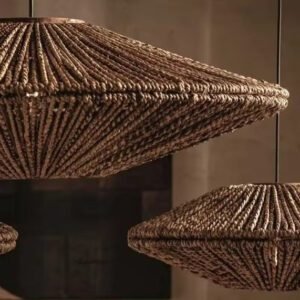 Suspension rotin style ovni