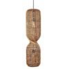 Suspension rotin style sablier