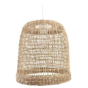 Suspension rotin tressé naturel