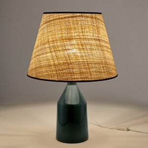 Abat-Jour En Raphia Tressé Naturel Style Bohème Élégant Artisanal