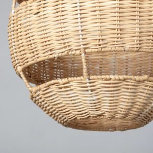 Abat-Jour Rotin Ovale Raffiné Pour Décoration Intérieure Chic