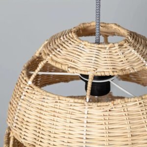 Abat-Jour Rotin Ovale Raffiné Pour Décoration Intérieure Chic