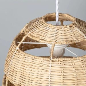 Abat-Jour Rotin Ovale Raffiné Pour Décoration Intérieure Chic