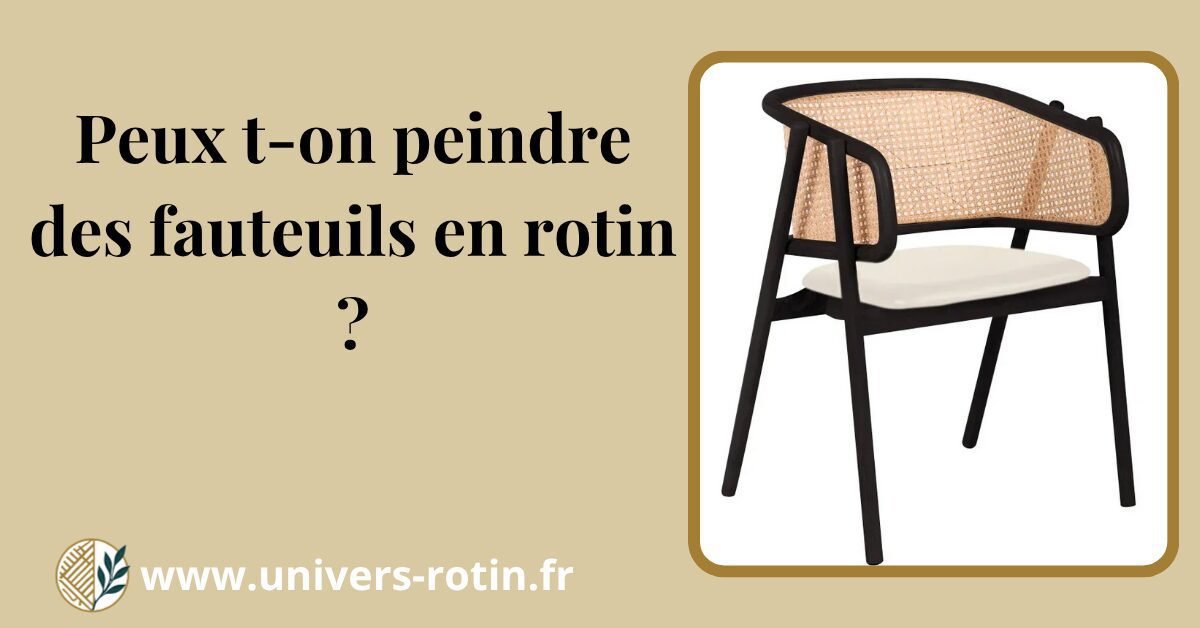 Peux t-on peindre des fauteuils en rotin ? 1 Bloc 35 Titre Artices
