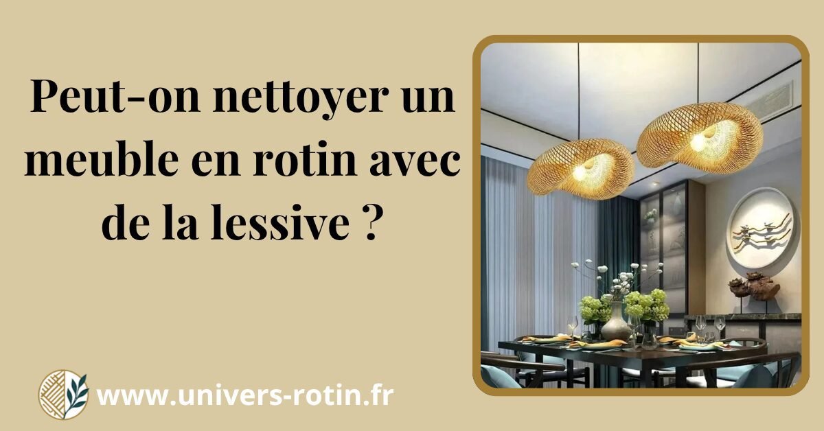 Peut-on nettoyer un meuble en rotin avec de la lessive ? 1 Bloc 90 Titre Artices