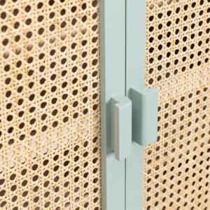 Buffet En Rotin Et Bois À Tiroirs Élégant Style Contemporain