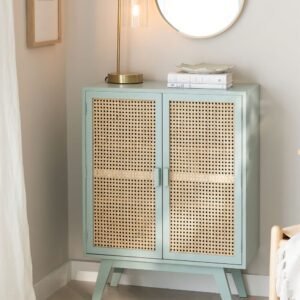 Accueil 17 Buffet En Rotin Et Bois À Tiroirs Élégant Style Contemporain