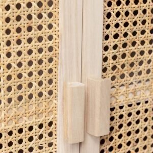 Buffet Rotin Et Bois Contemporain Avec Tiroirs Aashita