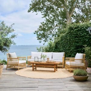 Canapé De Jardin En Rotin Dinah Confortable Et Contemporain