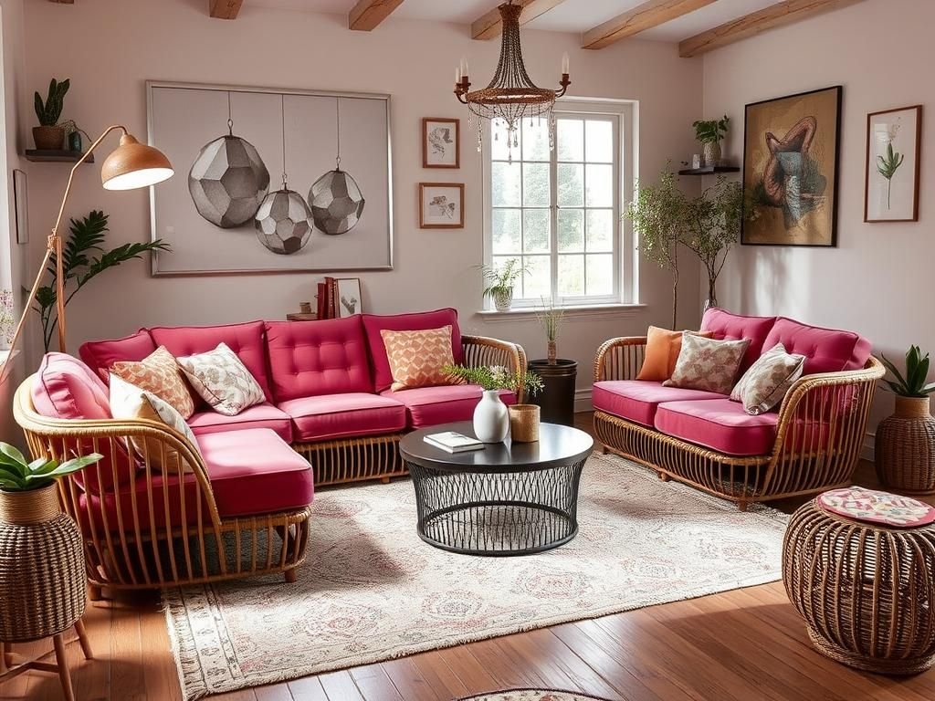 Canapés rotin (Bas)