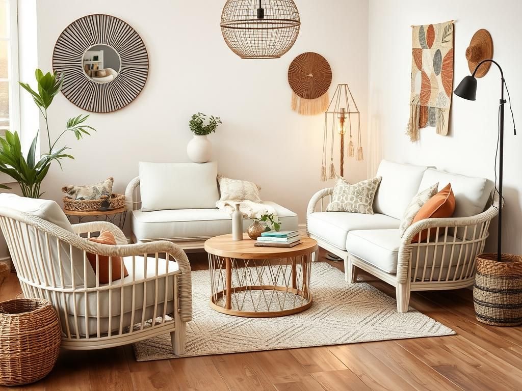 Canapés rotin (Bas)