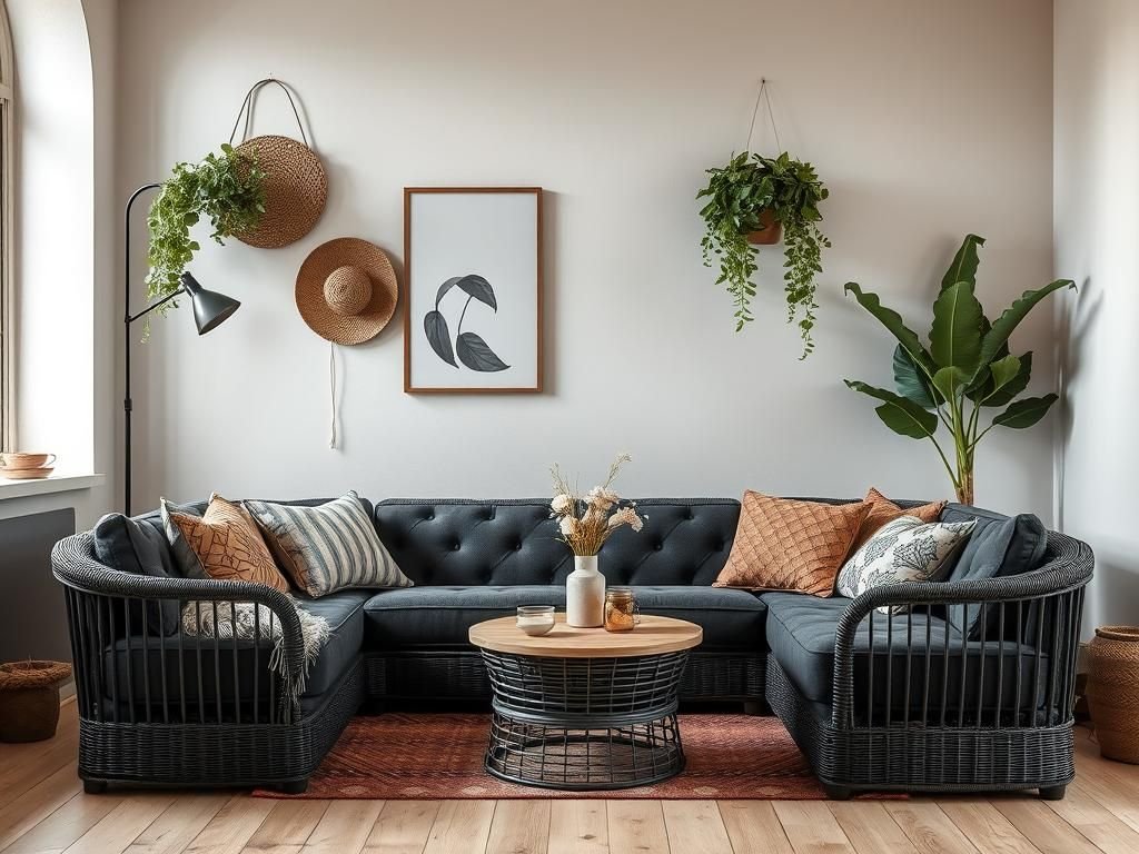 Canapés rotin (Bas)