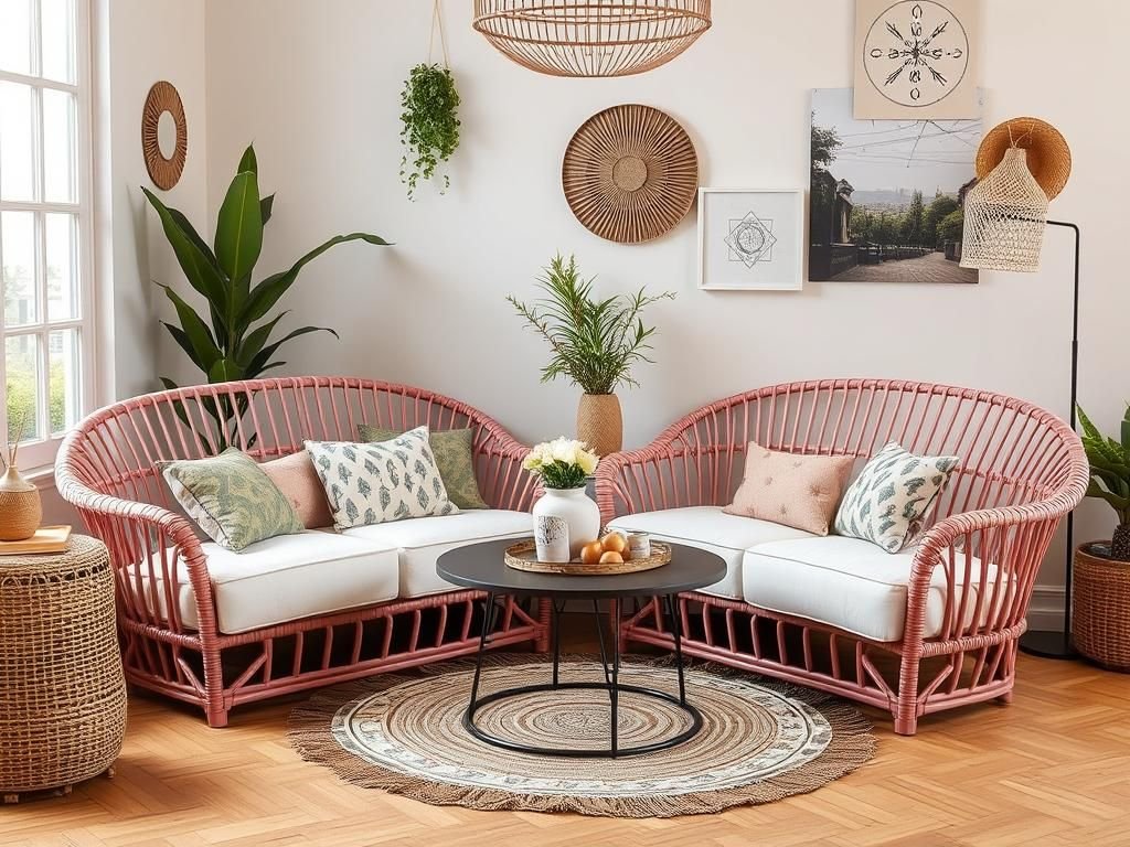 Canapés rotin (Bas)