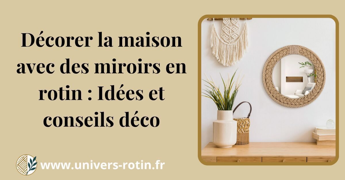 Décorer la maison avec des miroirs en rotin : Idées et conseils déco 1 Décorer la maison avec des miroirs en rotin : Idées et conseils déco