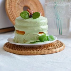 Dessous De Plat Rond En Rotin Tressé Naturel Au Style Bohème