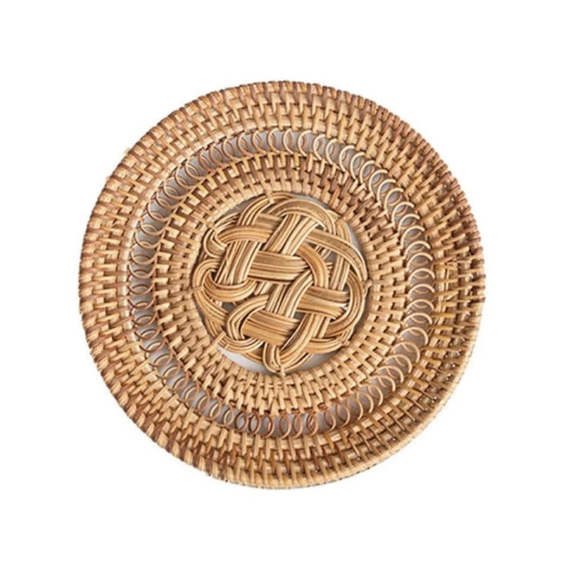 Dessous De Plat Rotin Vintage Tressé Main Style Rétro Authentique 1 Dessous De Plat Rotin Vintage Tressé Main Style Rétro Authentique