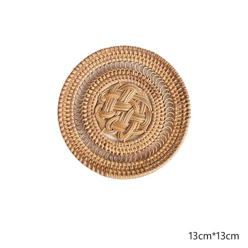 Dessous De Plat Rotin Vintage Tressé Main Style Rétro Authentique 7 Dessous De Plat Rotin Vintage Tressé Main Style Rétro Authentique