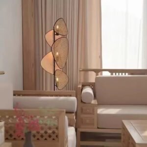 Lampadaire Rotin Feuillage Tressé Design Ambiance Naturelle 5 Lampadaire Rotin Feuillage Tressé Design Ambiance Naturelle